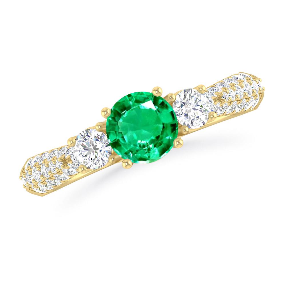 Yellow Gold - Emerald