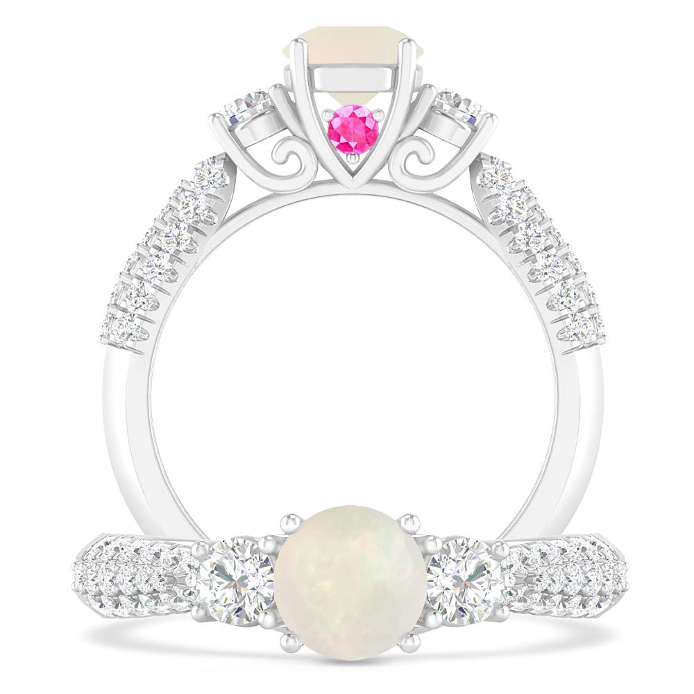 White Gold - Opal