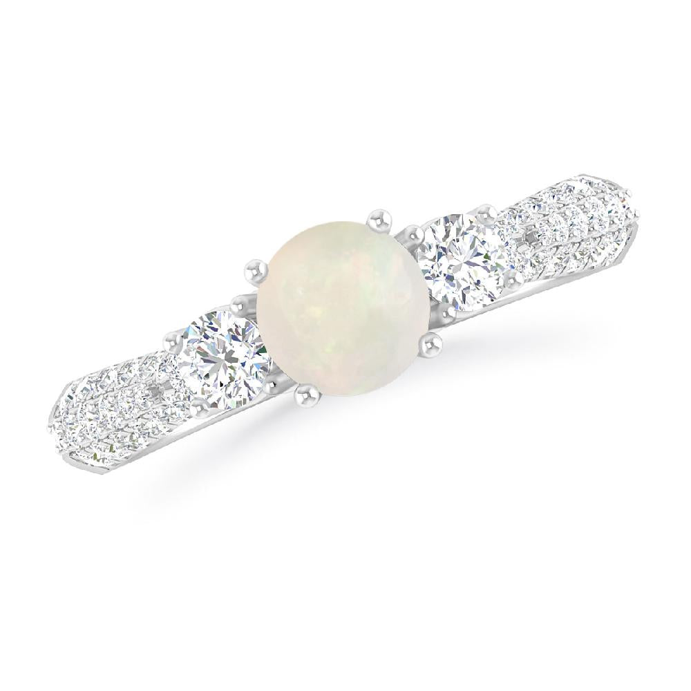 White Gold - Opal