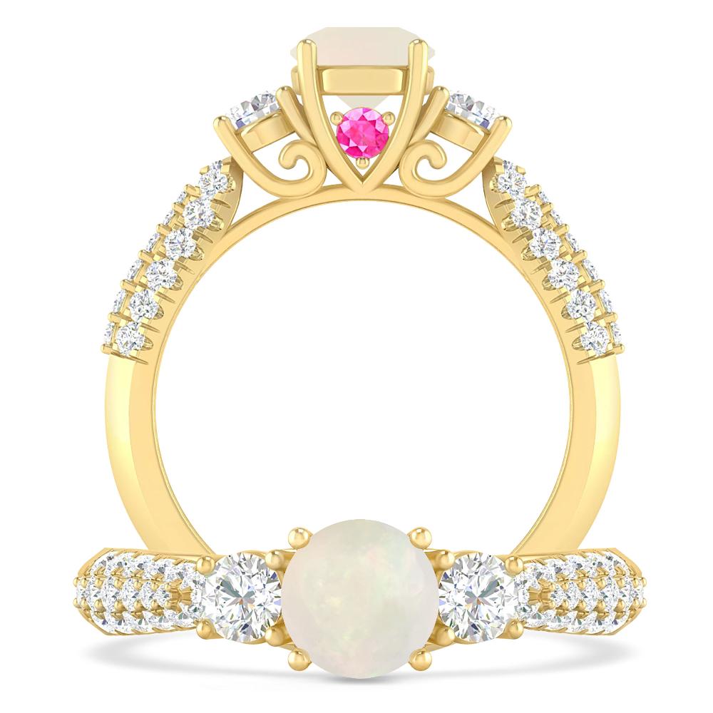 Yellow Gold - Opal