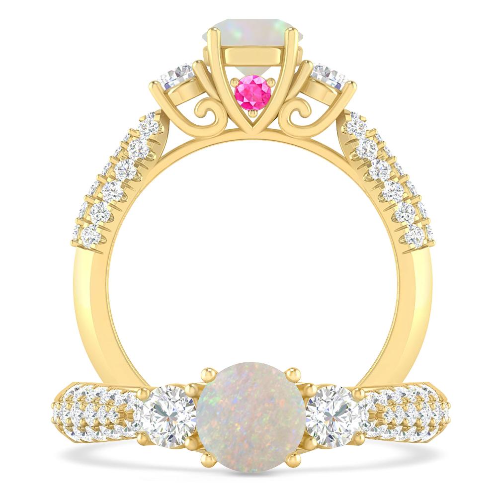 Yellow Gold - Opal