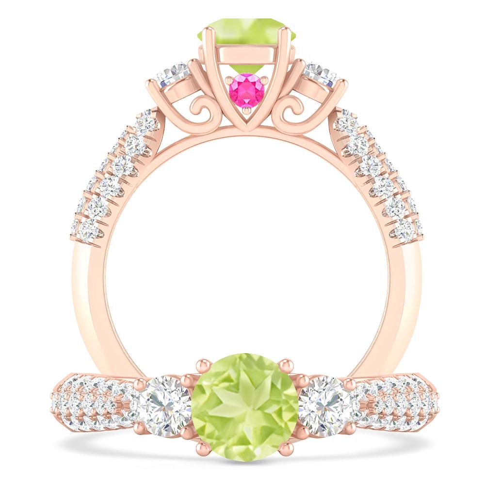 Rose Gold - Peridot