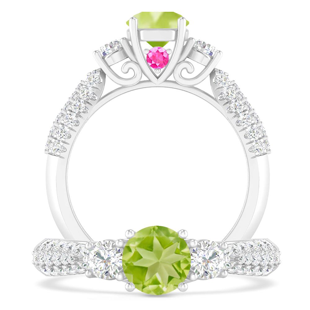 White Gold - Peridot