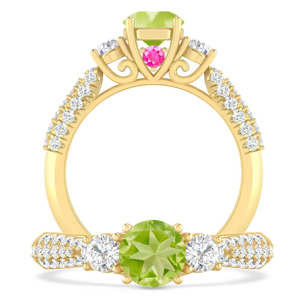 Yellow Gold - Peridot