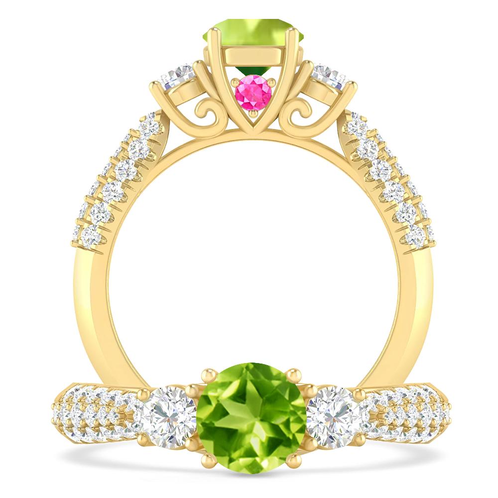 Yellow Gold - Peridot