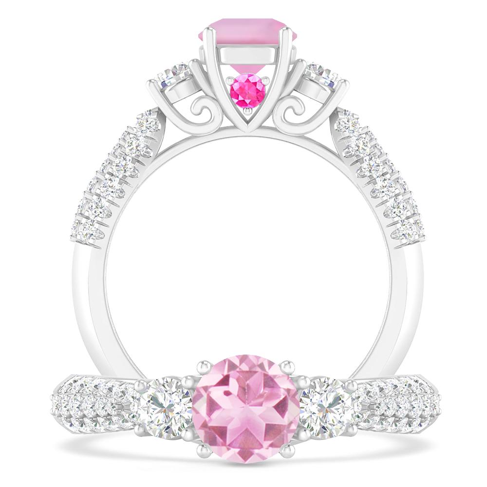 White Gold - Pink Tourmaline