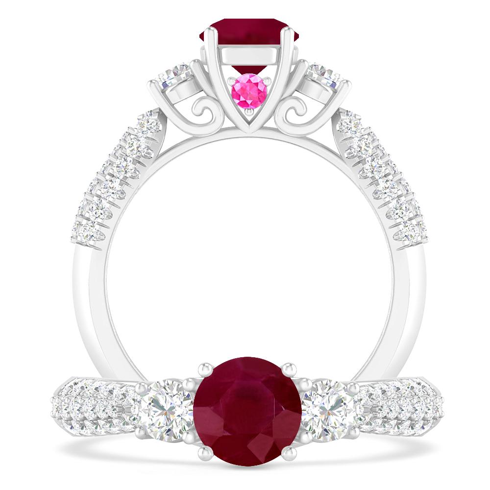 White Gold - Ruby