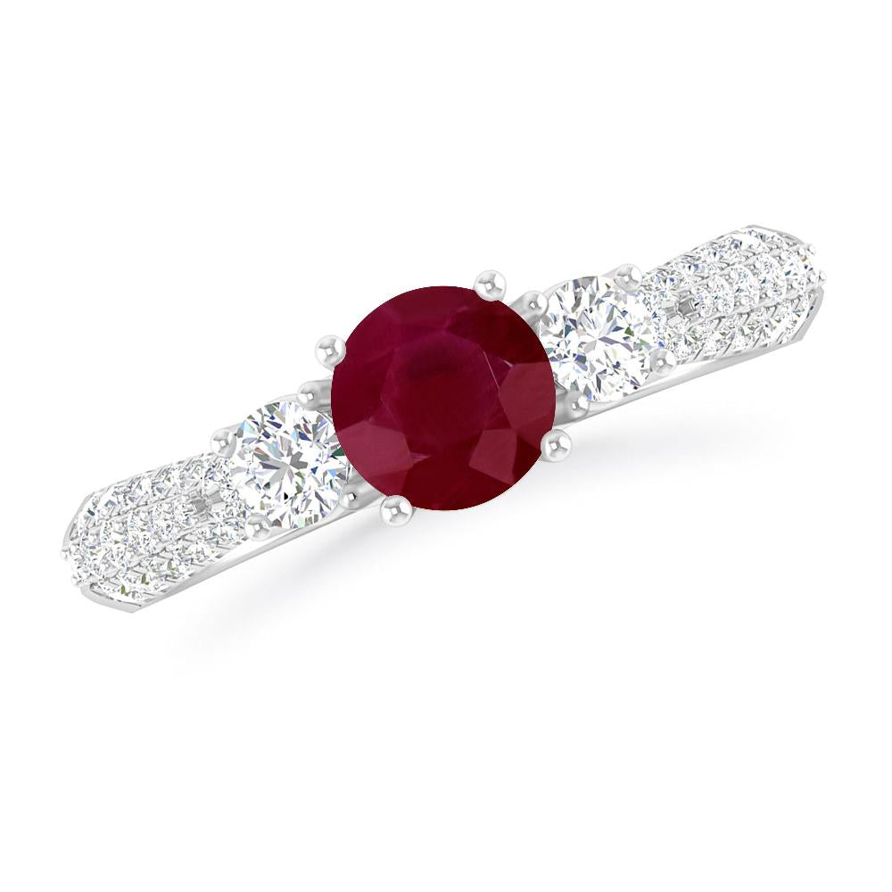 White Gold - Ruby