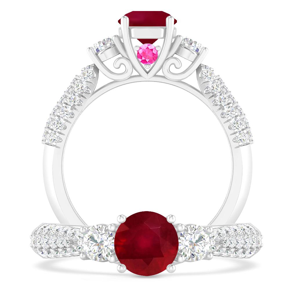 White Gold - Ruby