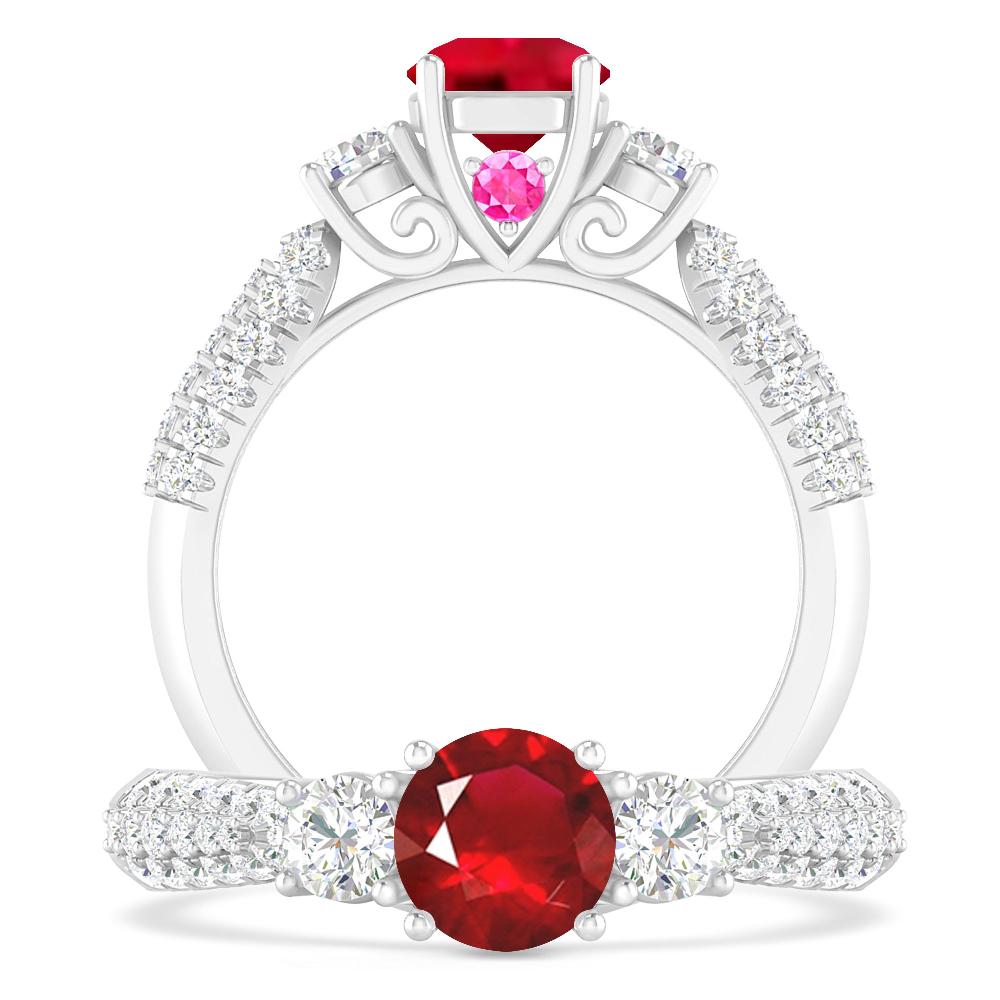 White Gold - Ruby