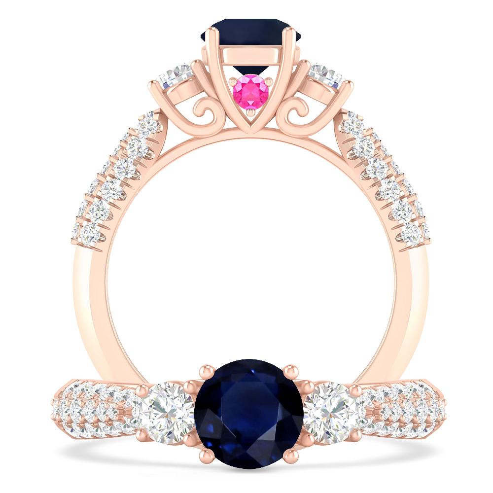 Rose Gold - Sapphire