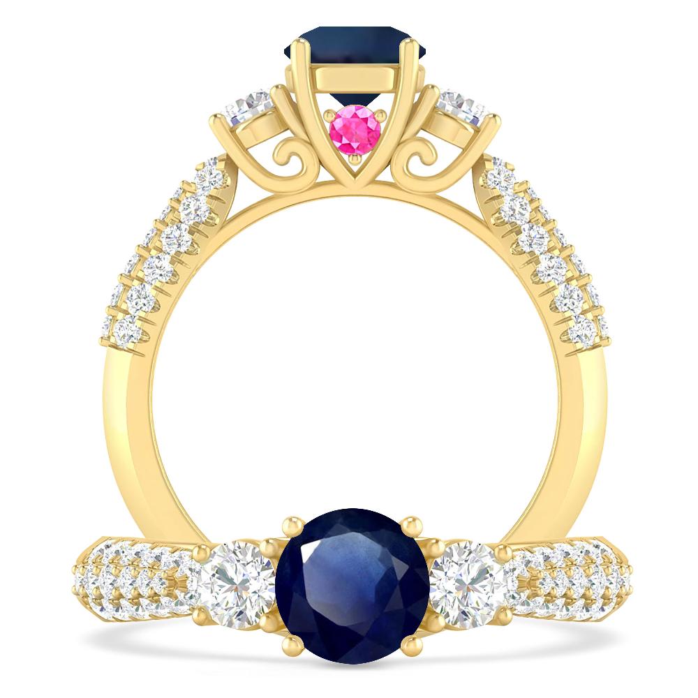 Yellow Gold - Sapphire