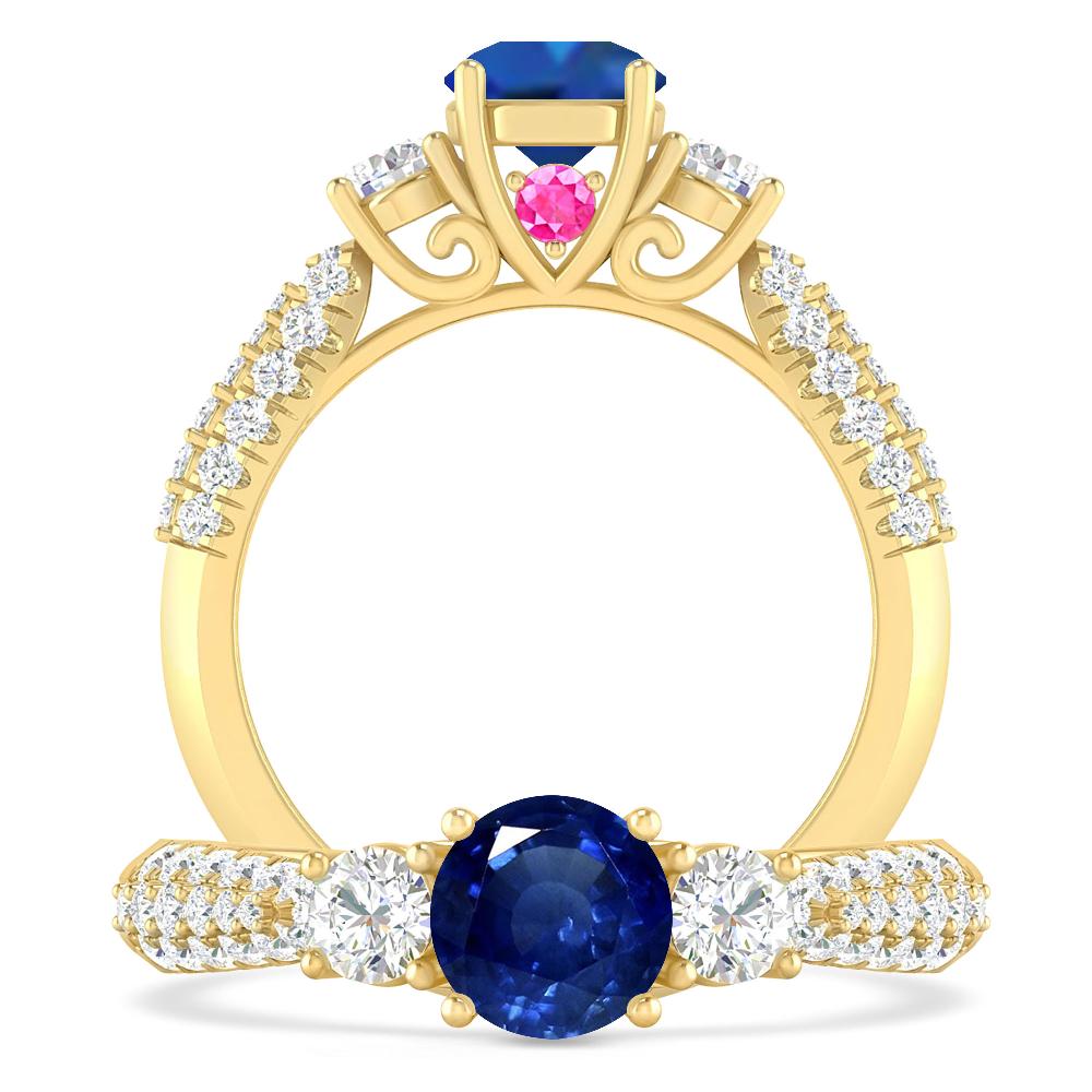 Yellow Gold - Sapphire