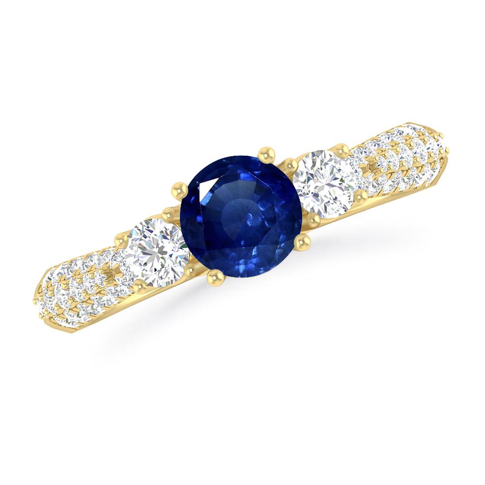 Yellow Gold - Sapphire