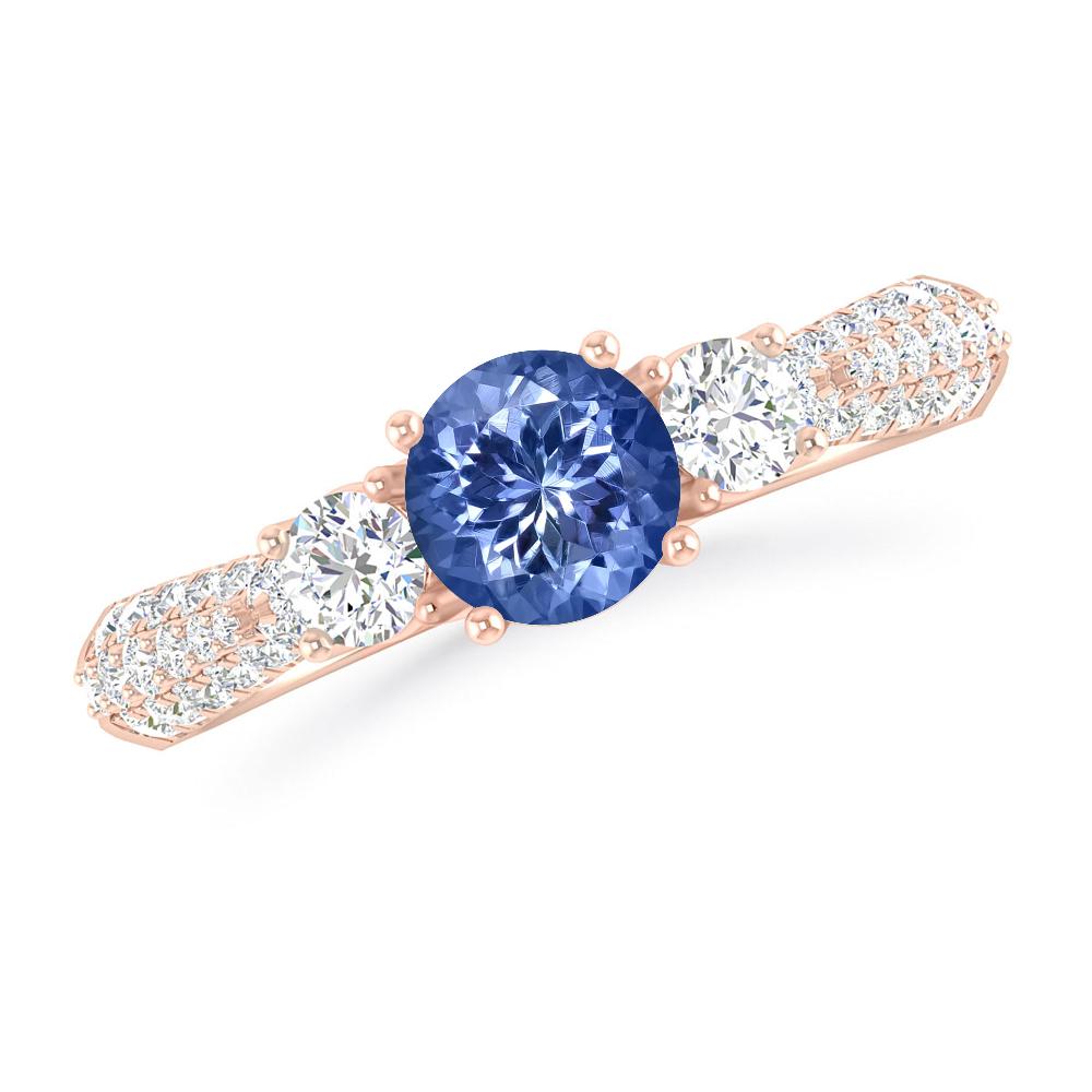 Rose Gold - Tanzanite