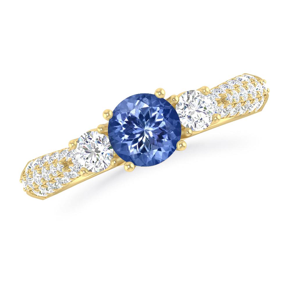 Yellow Gold - Tanzanite