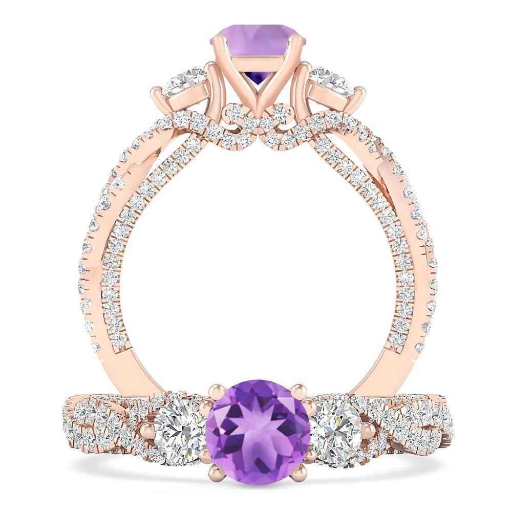 Rose Gold - Amethyst