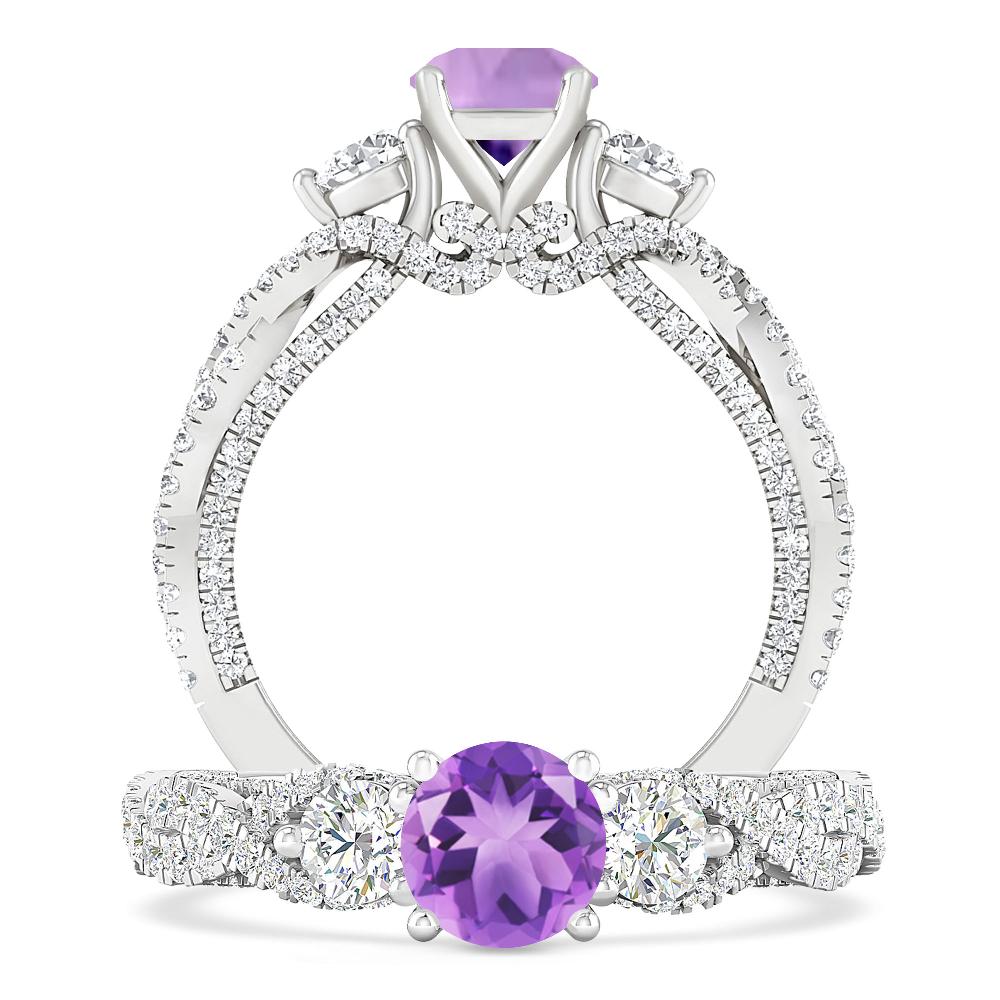 White Gold - Amethyst