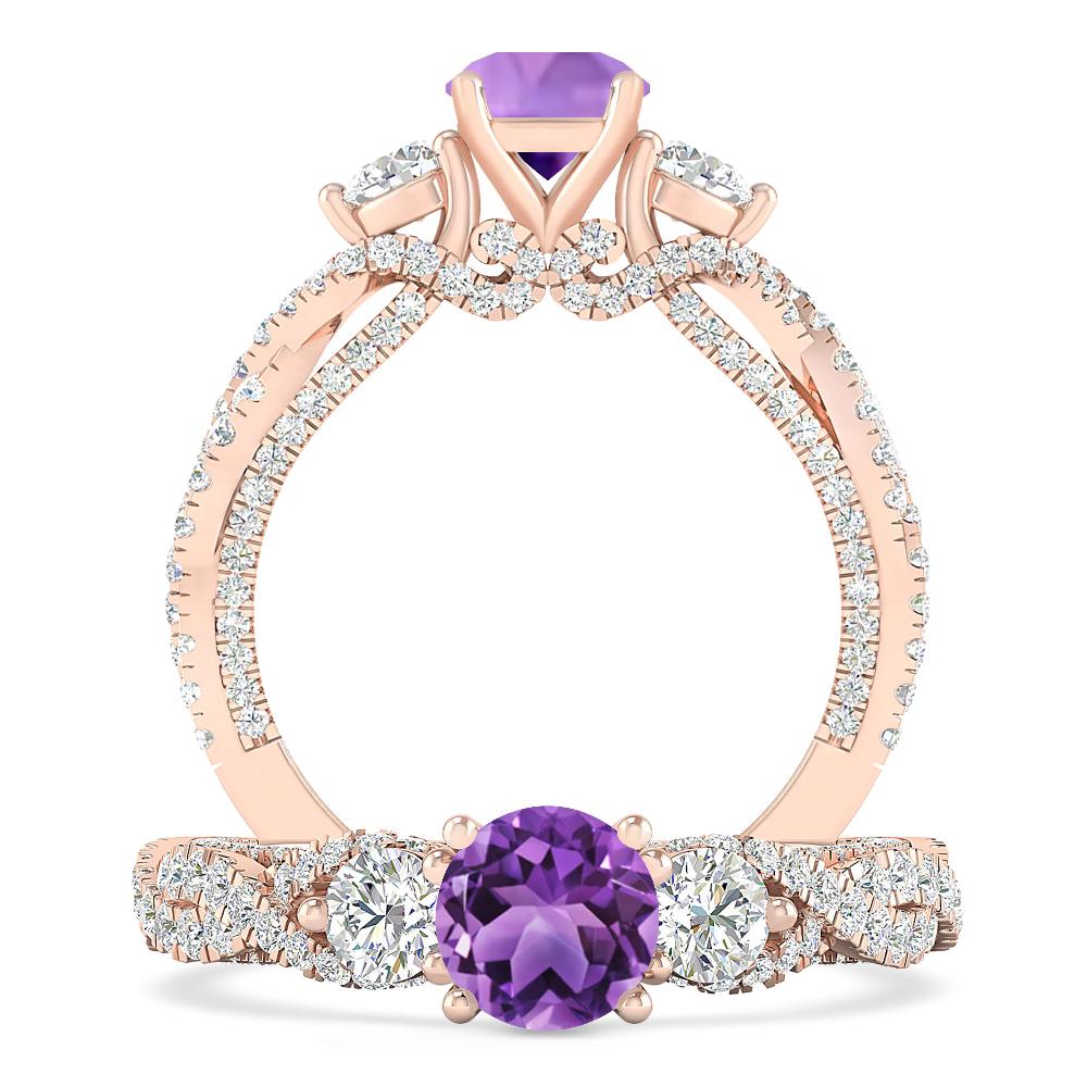 Rose Gold - Amethyst