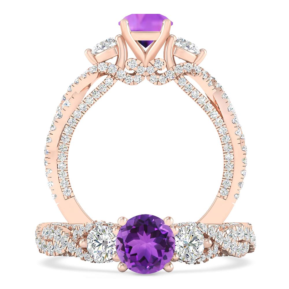 Rose Gold - Amethyst