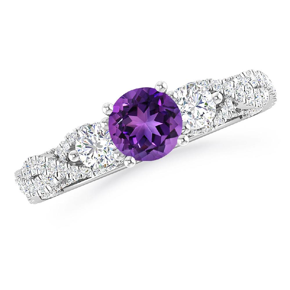 White Gold - Amethyst