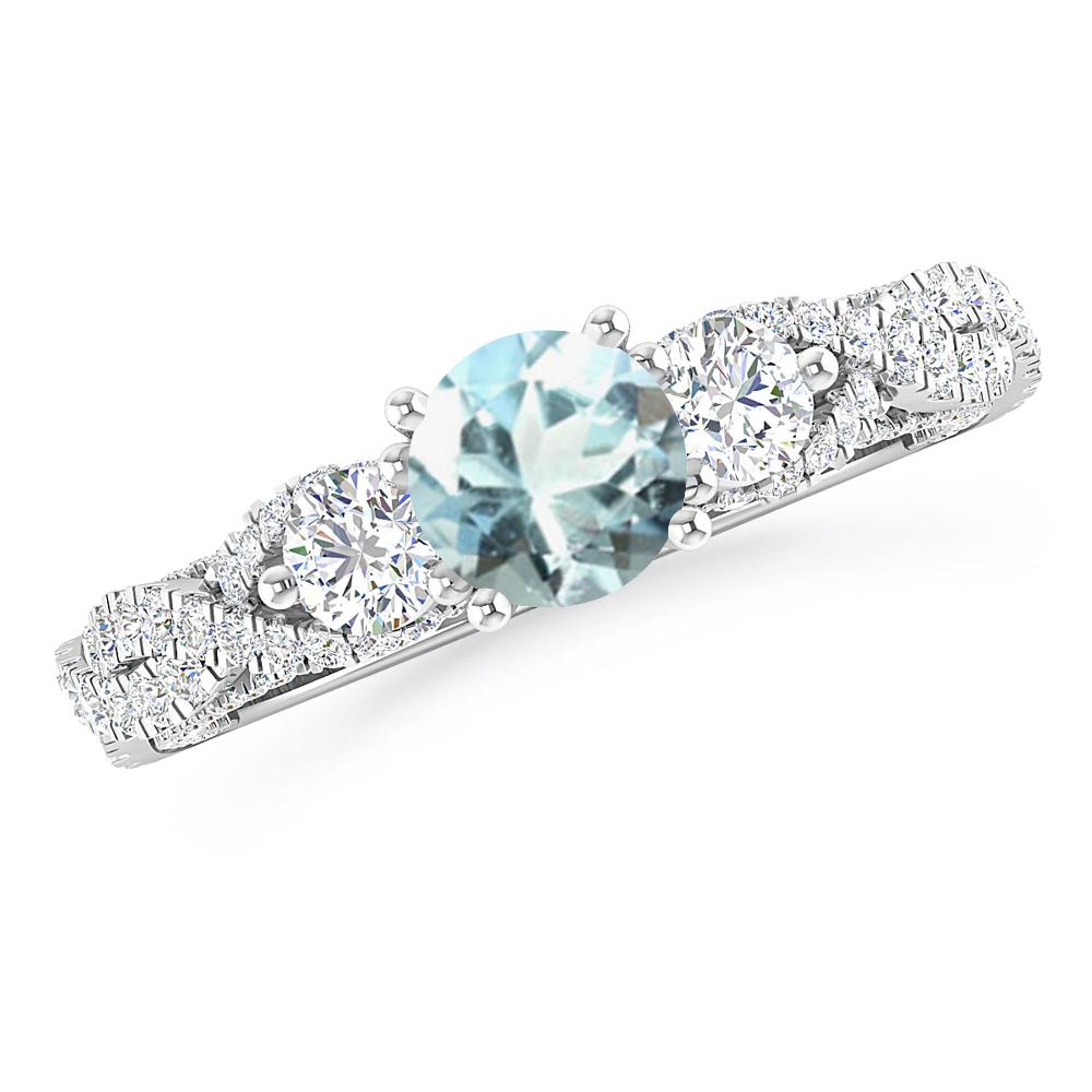 White Gold - Aquamarine