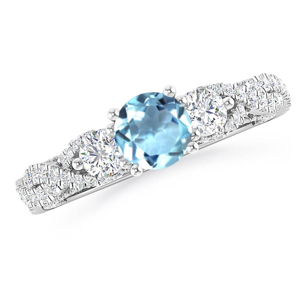 White Gold - Aquamarine