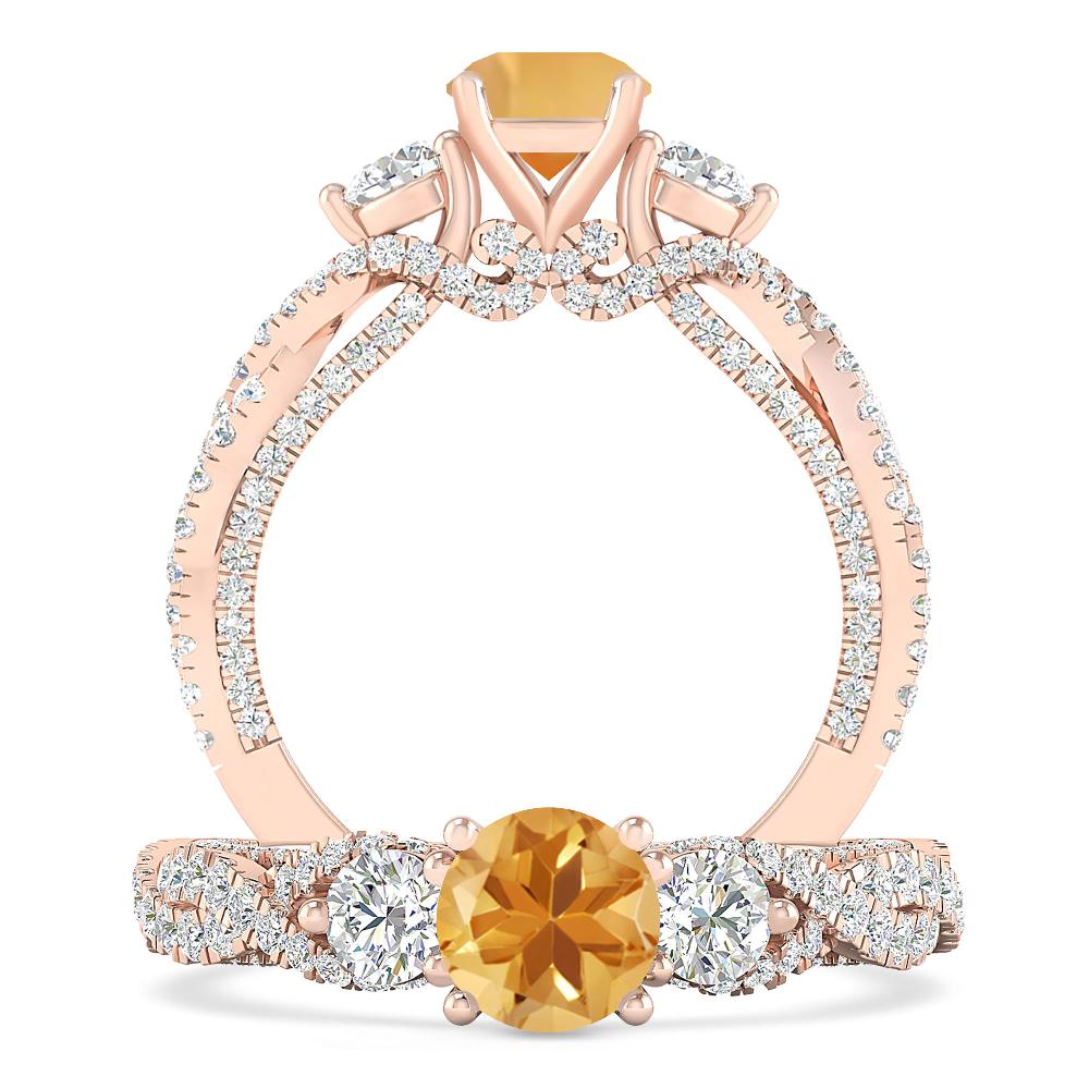 Rose Gold - Citrine