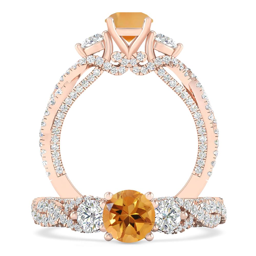 Rose Gold - Citrine