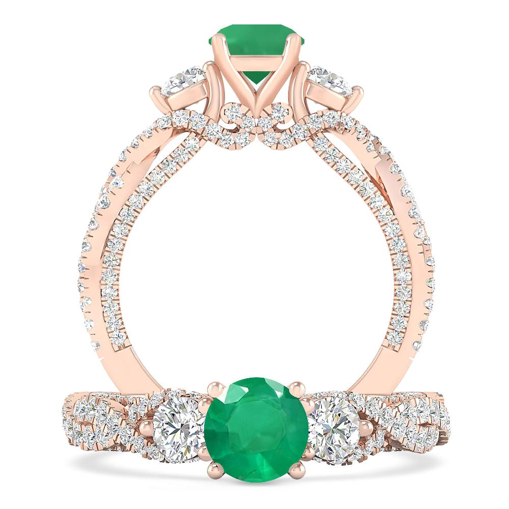 Rose Gold - Emerald