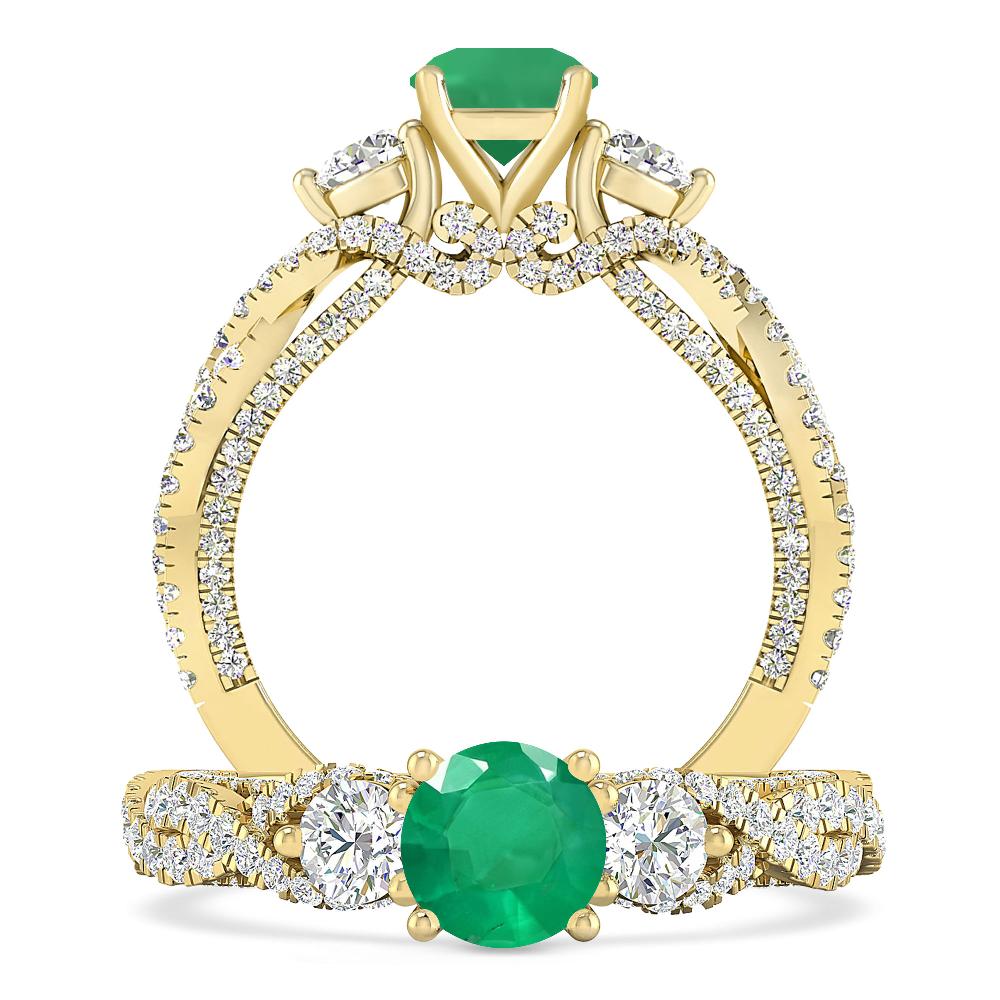 Yellow Gold - Emerald