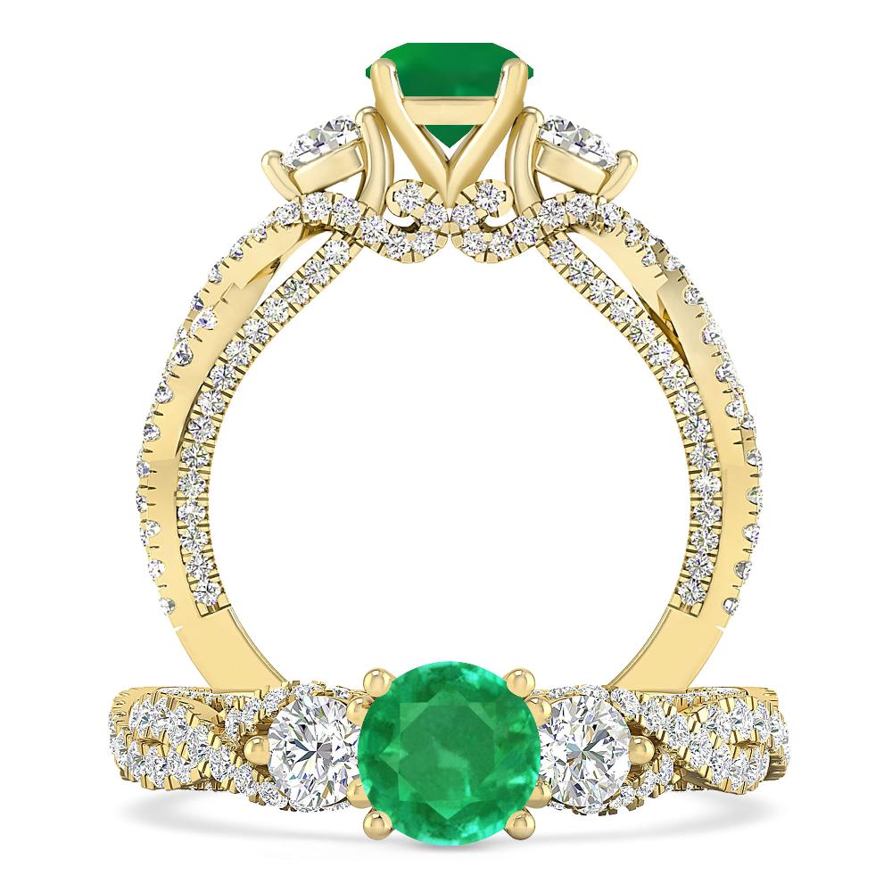 Yellow Gold - Emerald