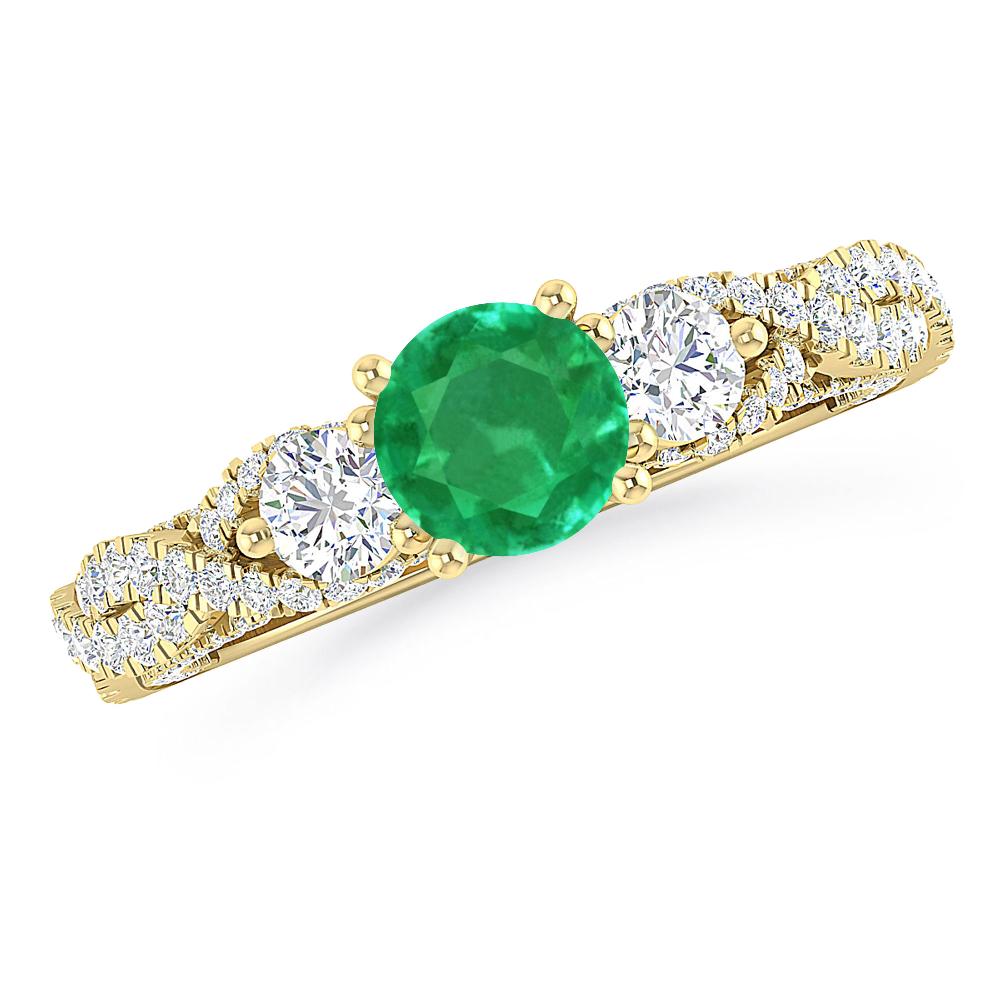 Yellow Gold - Emerald