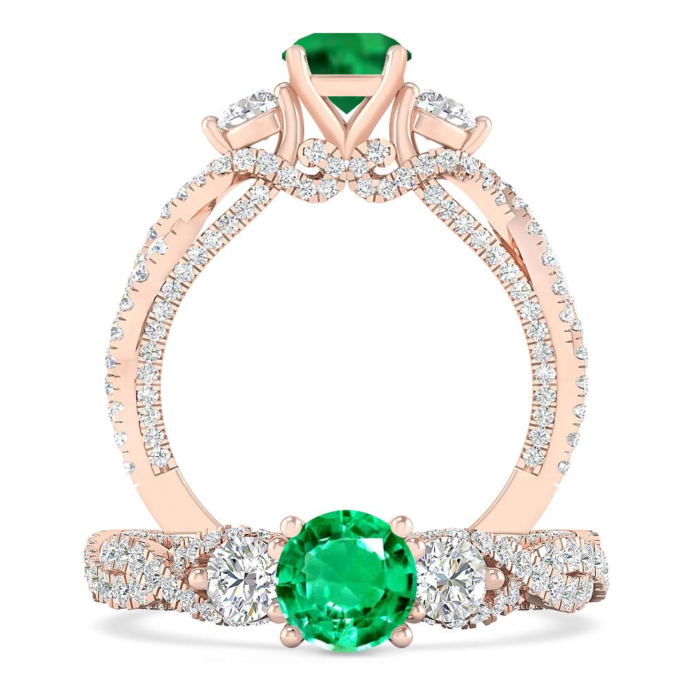 Rose Gold - Emerald