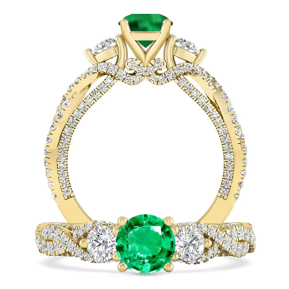 Yellow Gold - Emerald