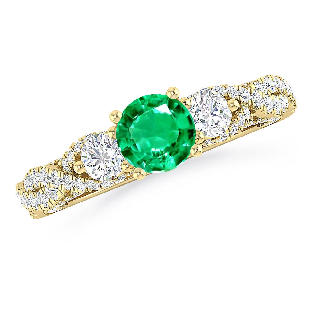 Yellow Gold - Emerald