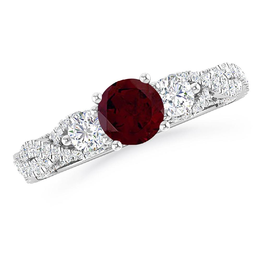 White Gold - Garnet