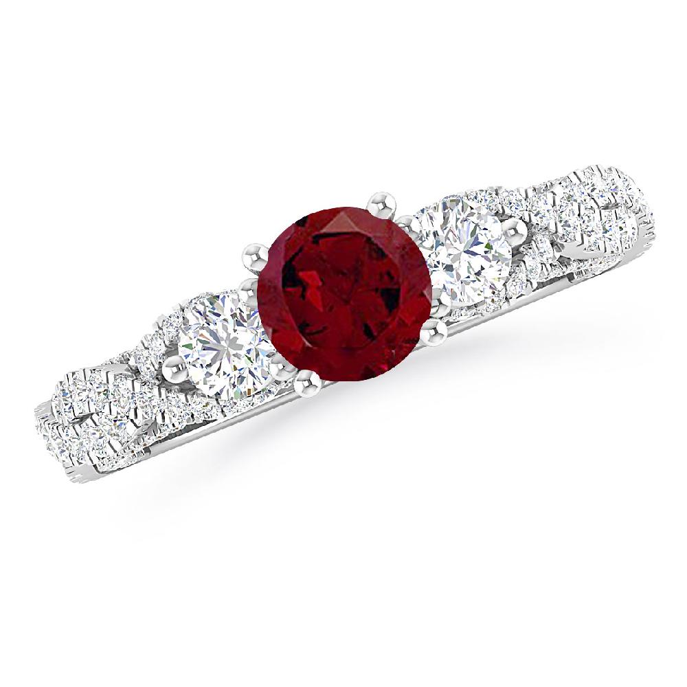 White Gold - Garnet