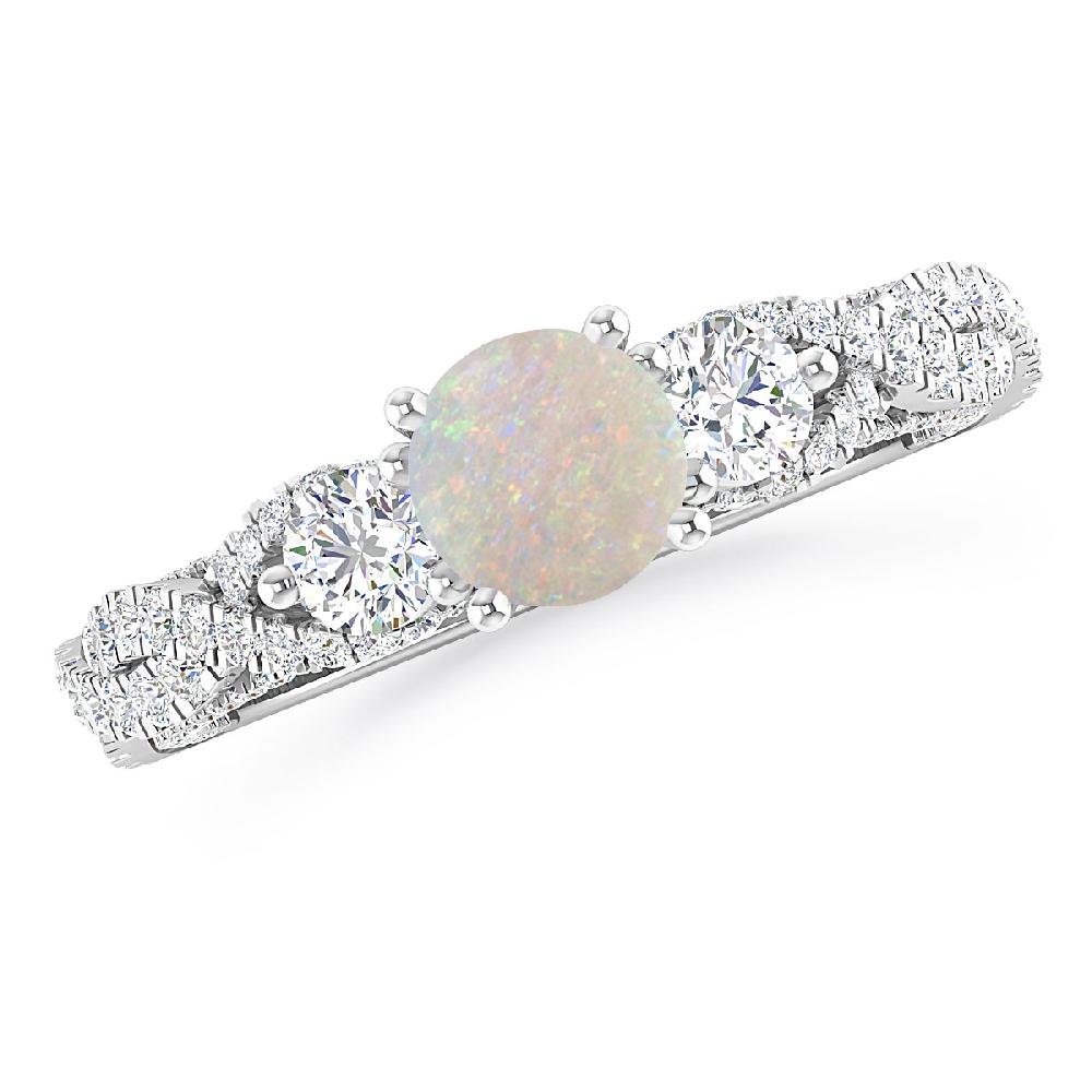 White Gold - Opal