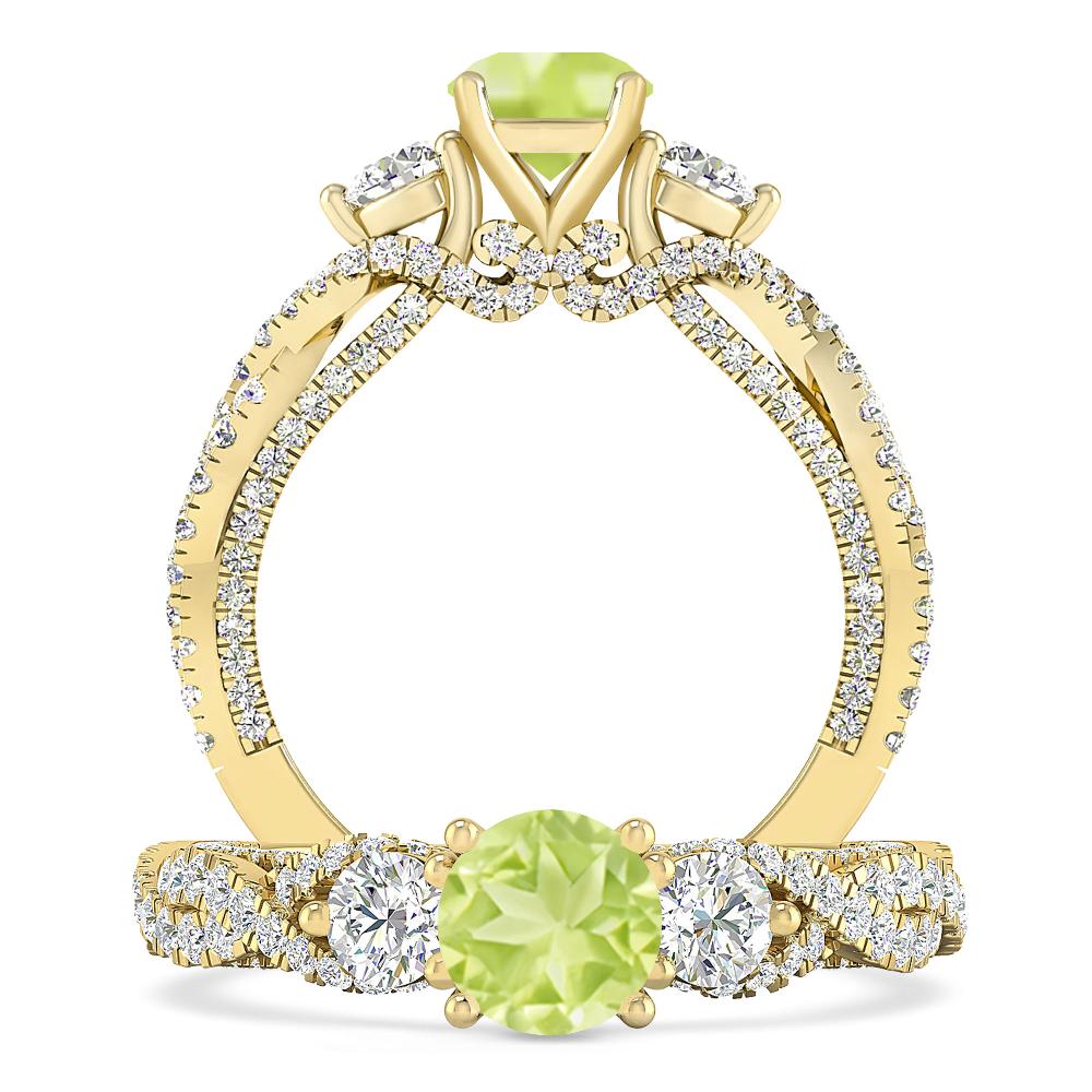 Yellow Gold - Peridot