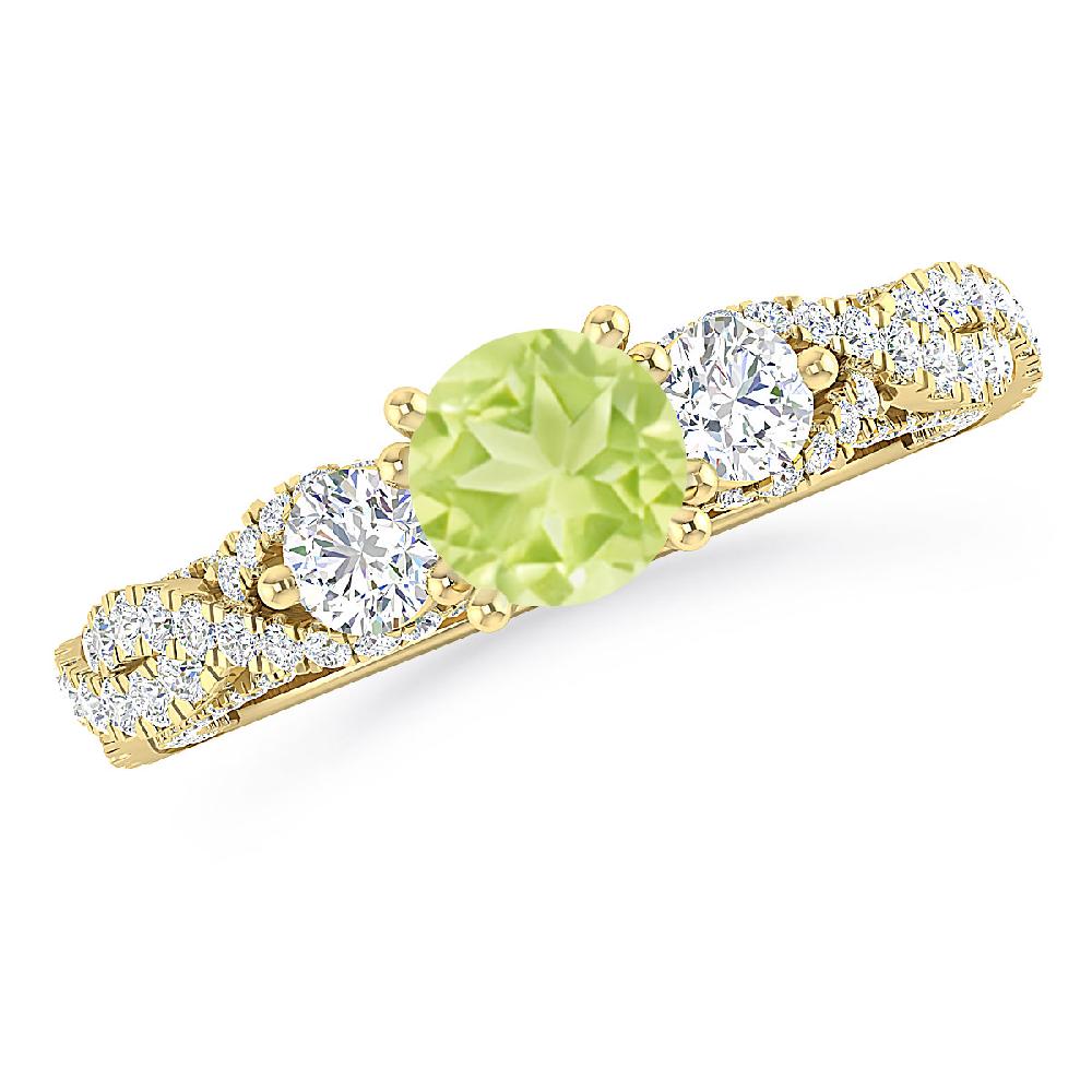 Yellow Gold - Peridot