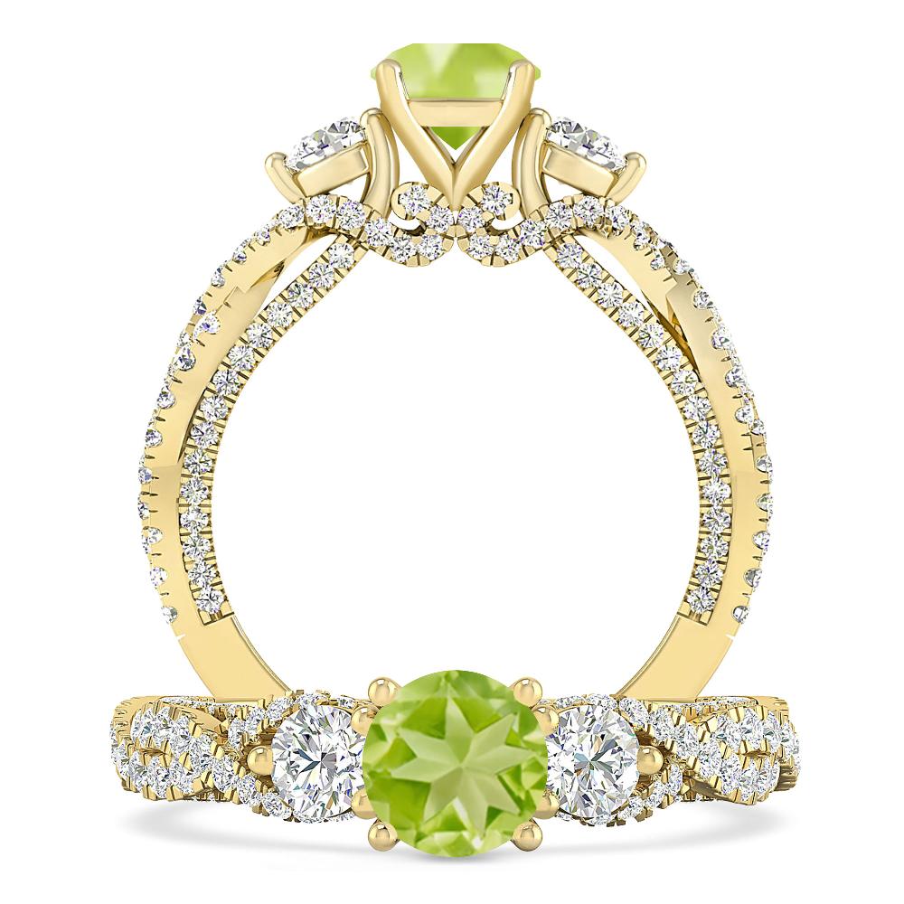 Yellow Gold - Peridot