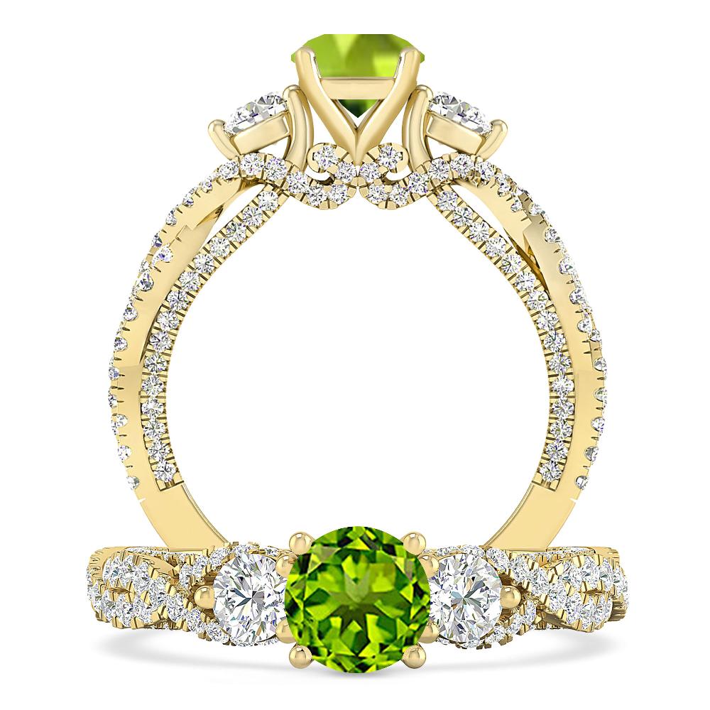 Yellow Gold - Peridot