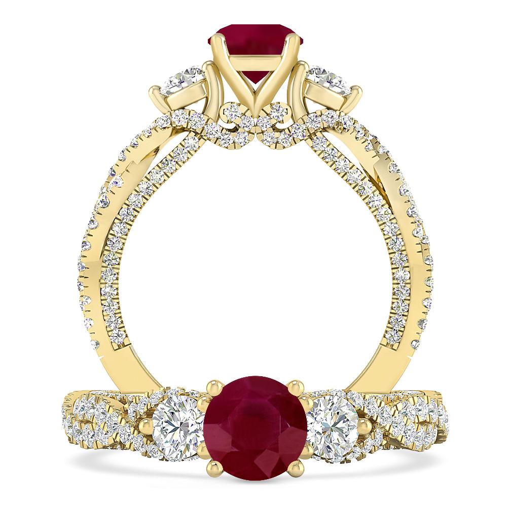 Yellow Gold - Ruby