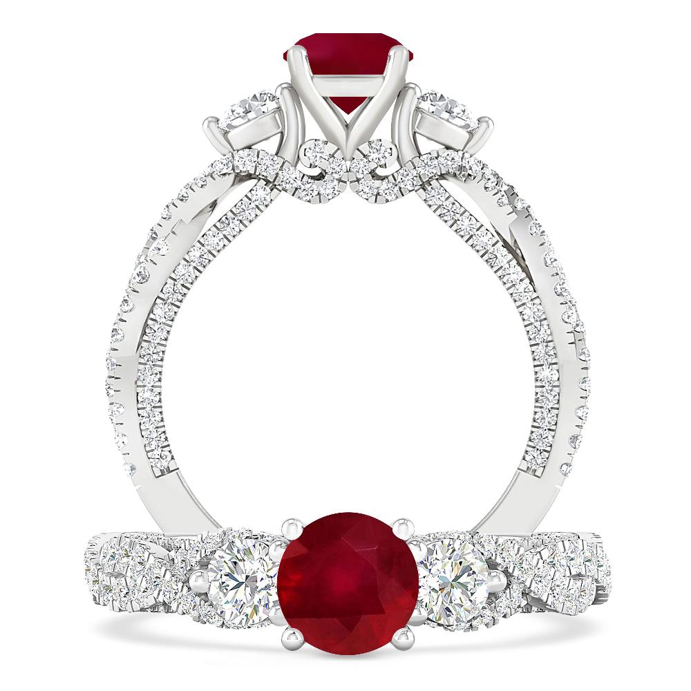 White Gold - Ruby