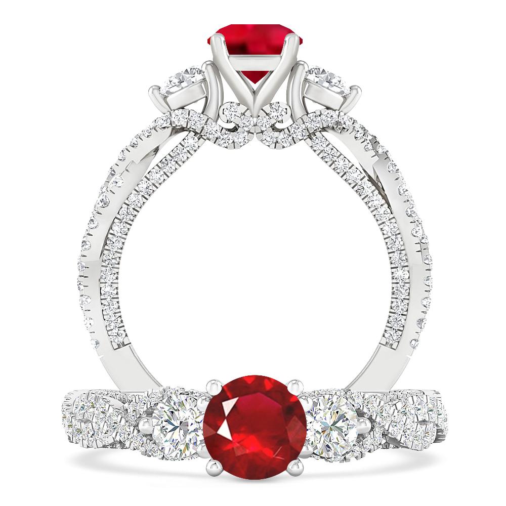 White Gold - Ruby