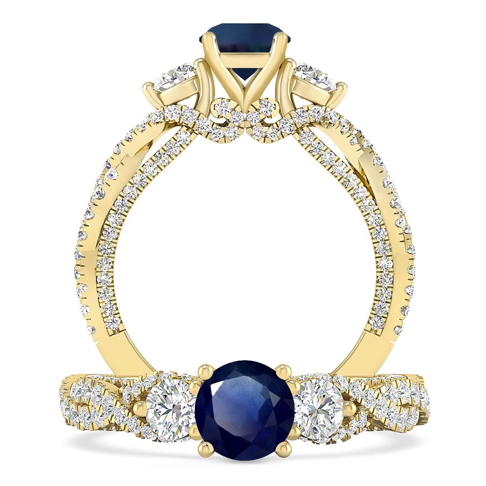 Yellow Gold - Sapphire