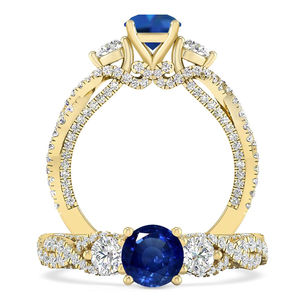 Yellow Gold - Sapphire