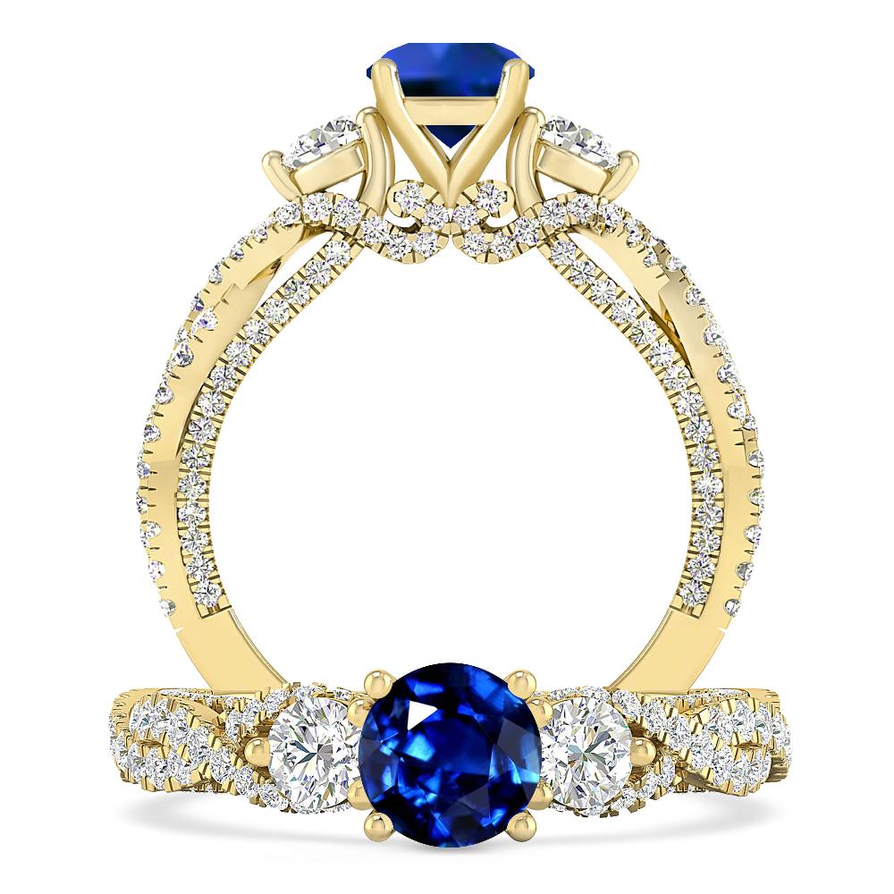 Yellow Gold - Sapphire