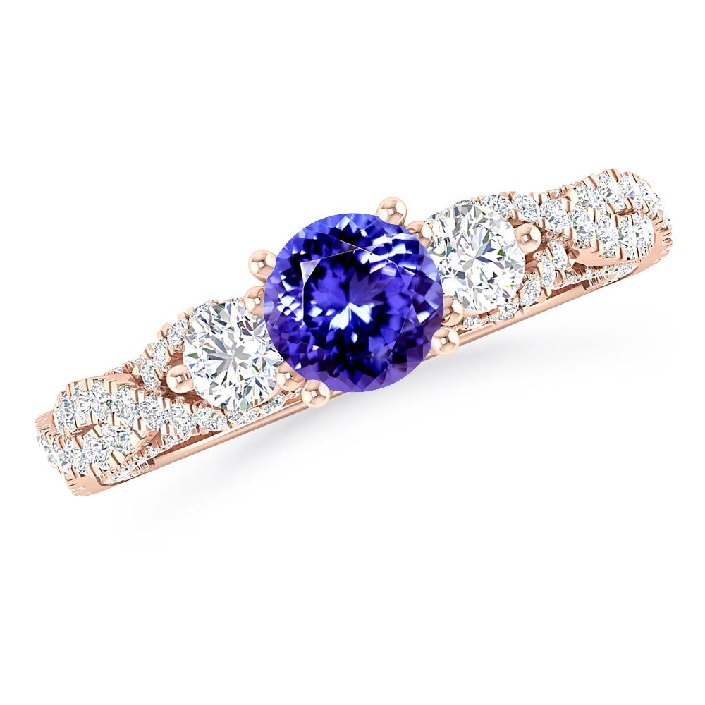 Rose Gold - Tanzanite